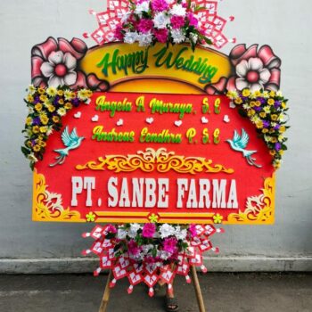 Papan Bunga Ucapan Pernikahan
